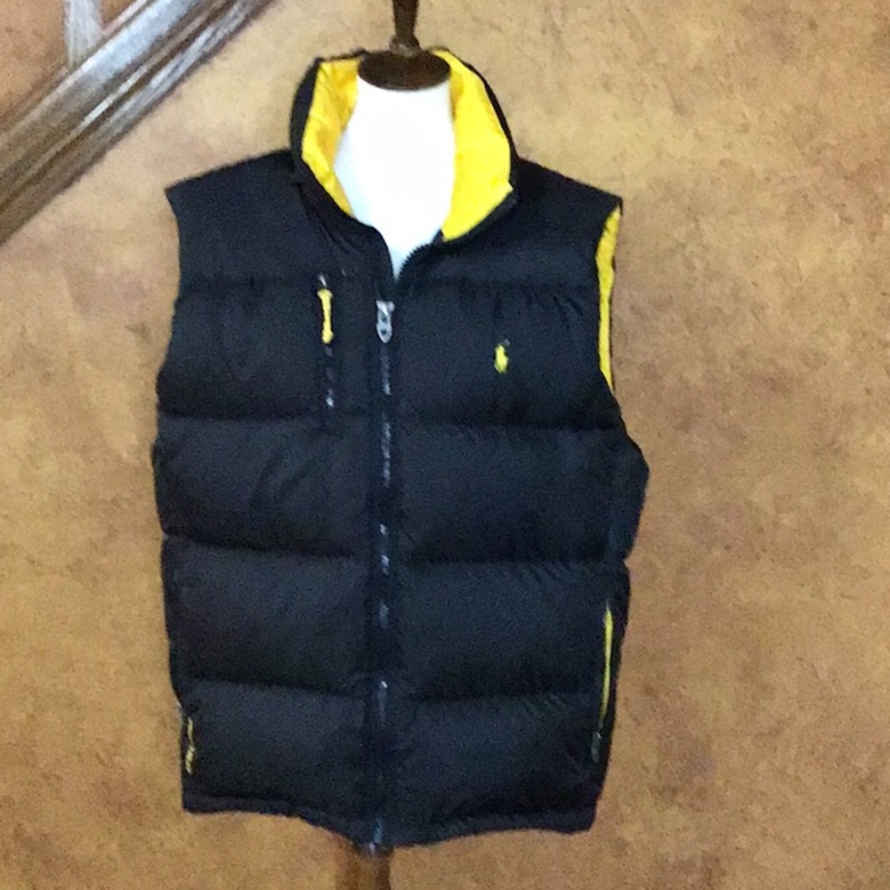 Polo by Ralph Lauren black down vest size XL